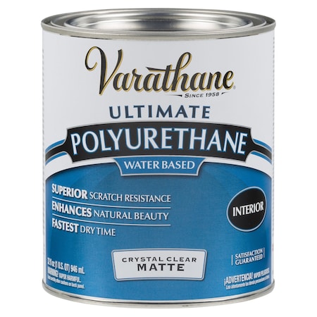 Varathane Varathane Ultimate Transparent Matte Crystal Clear Water-Based Urethane Modified Alkyd Polyurethane 262074